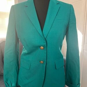 J CREW Teal Green Classic Blazer